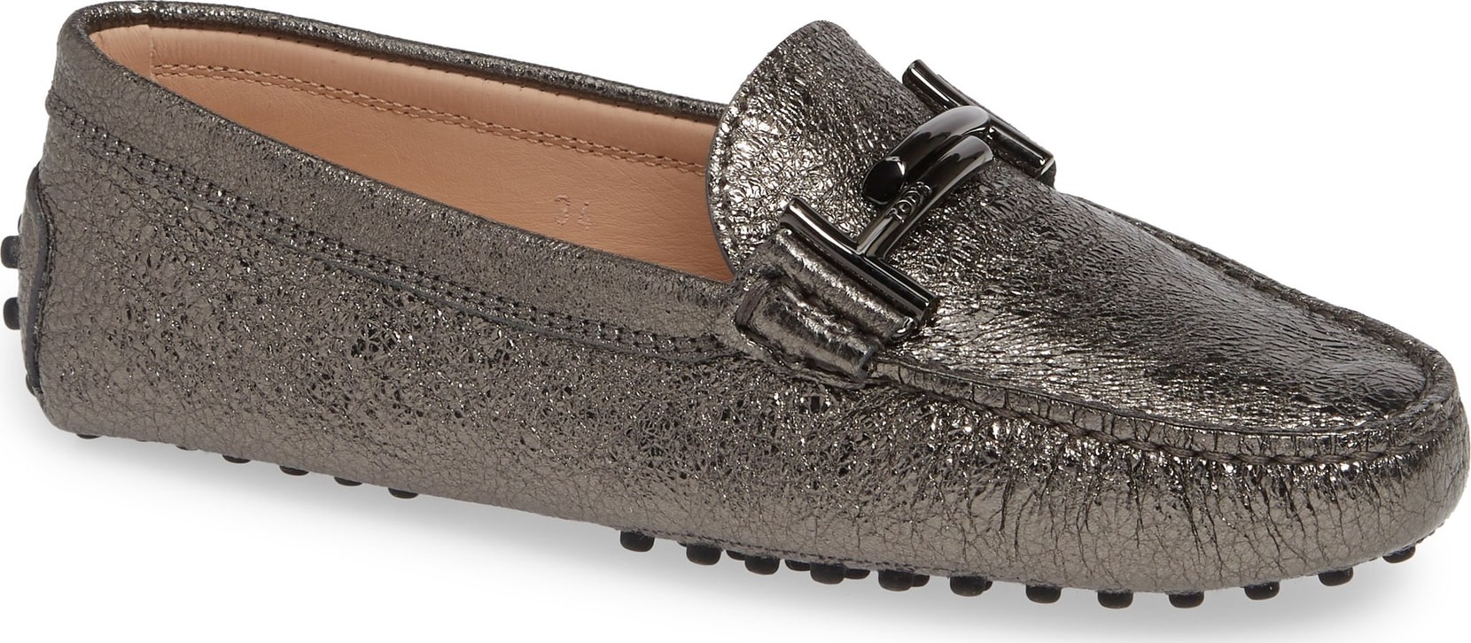 Tod's Gommini Double T Metallic Driving Moccasin