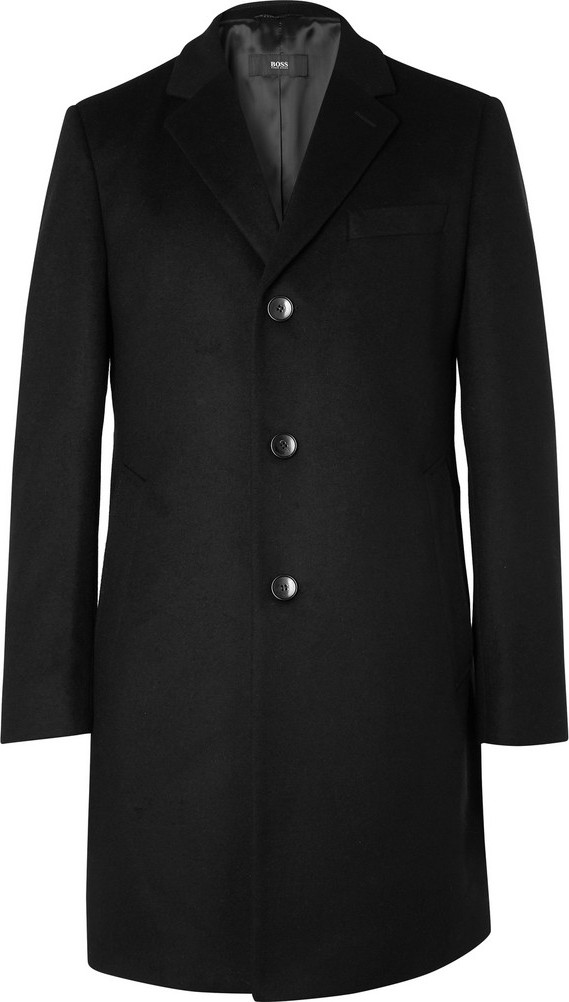 HUGO BOSS Wool and Cashmere-Blend Coat