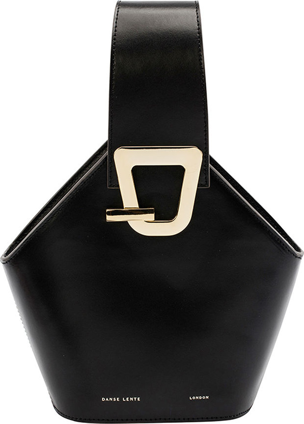 Danse Lente Mini Johnny Leather Hexagon Shoulder Bag