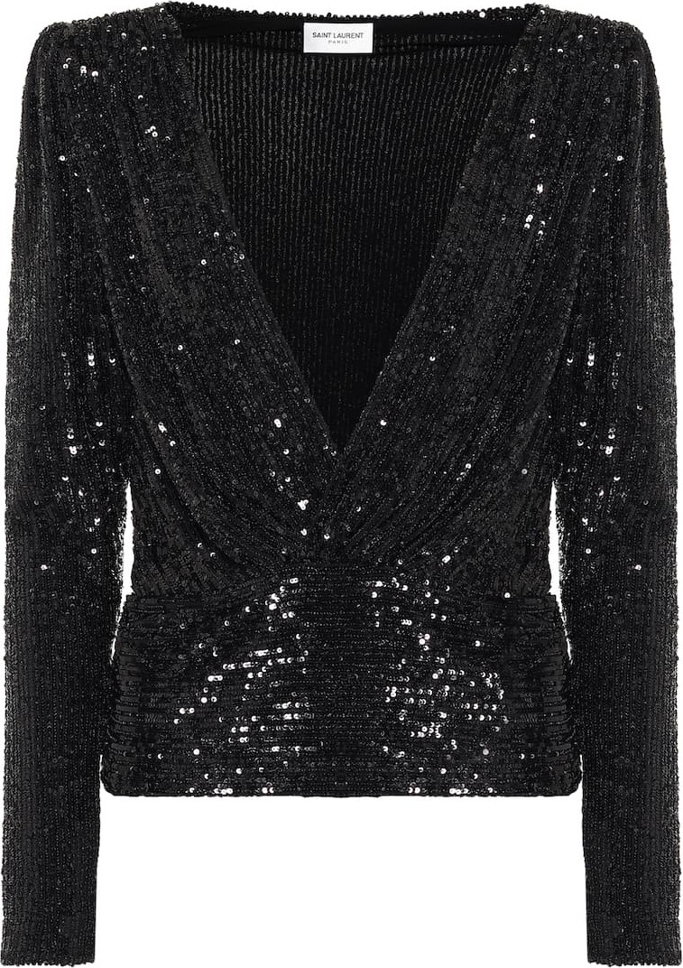Saint Laurent Sequined blouse