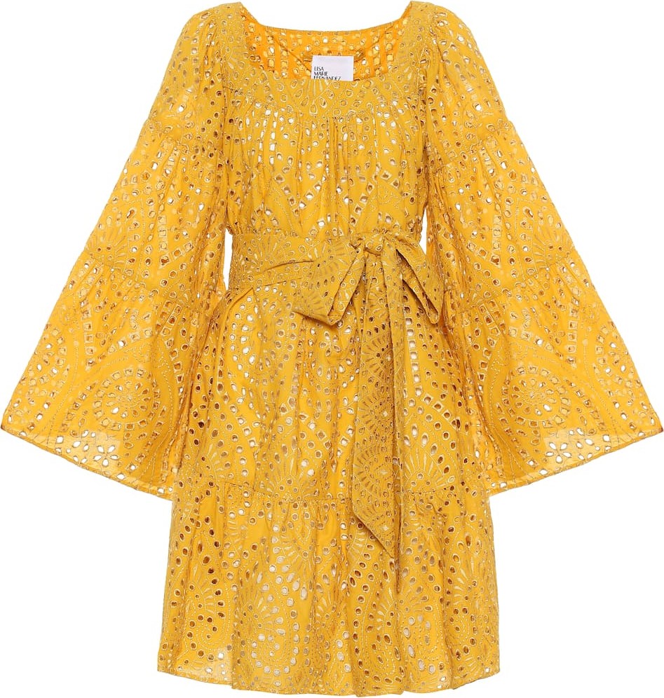 Lisa Marie Fernandez Cotton eyelet minidress