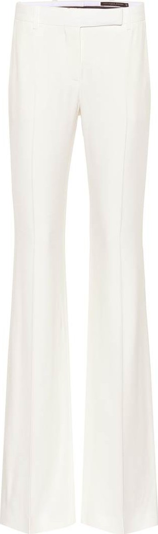 Alexander McQueen Flared crêpe pants