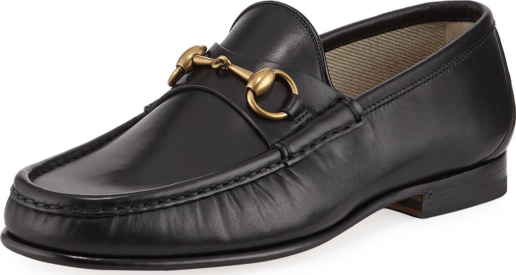 Gucci Leather Horsebit Loafer