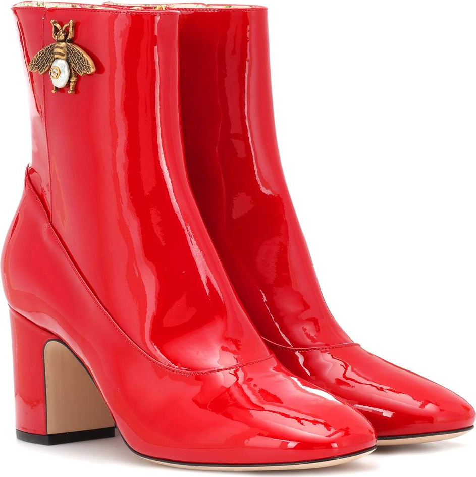 Gucci Patent leather ankle boots
