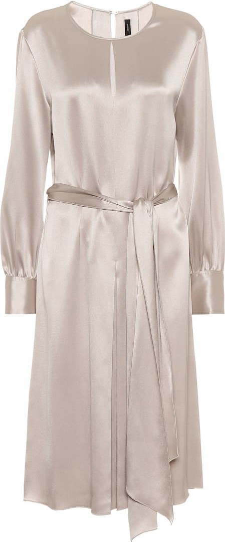 Joseph Silk-satin midi dress