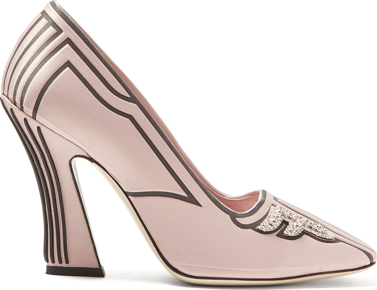 Fendi Freedom crystal-embellished pumps