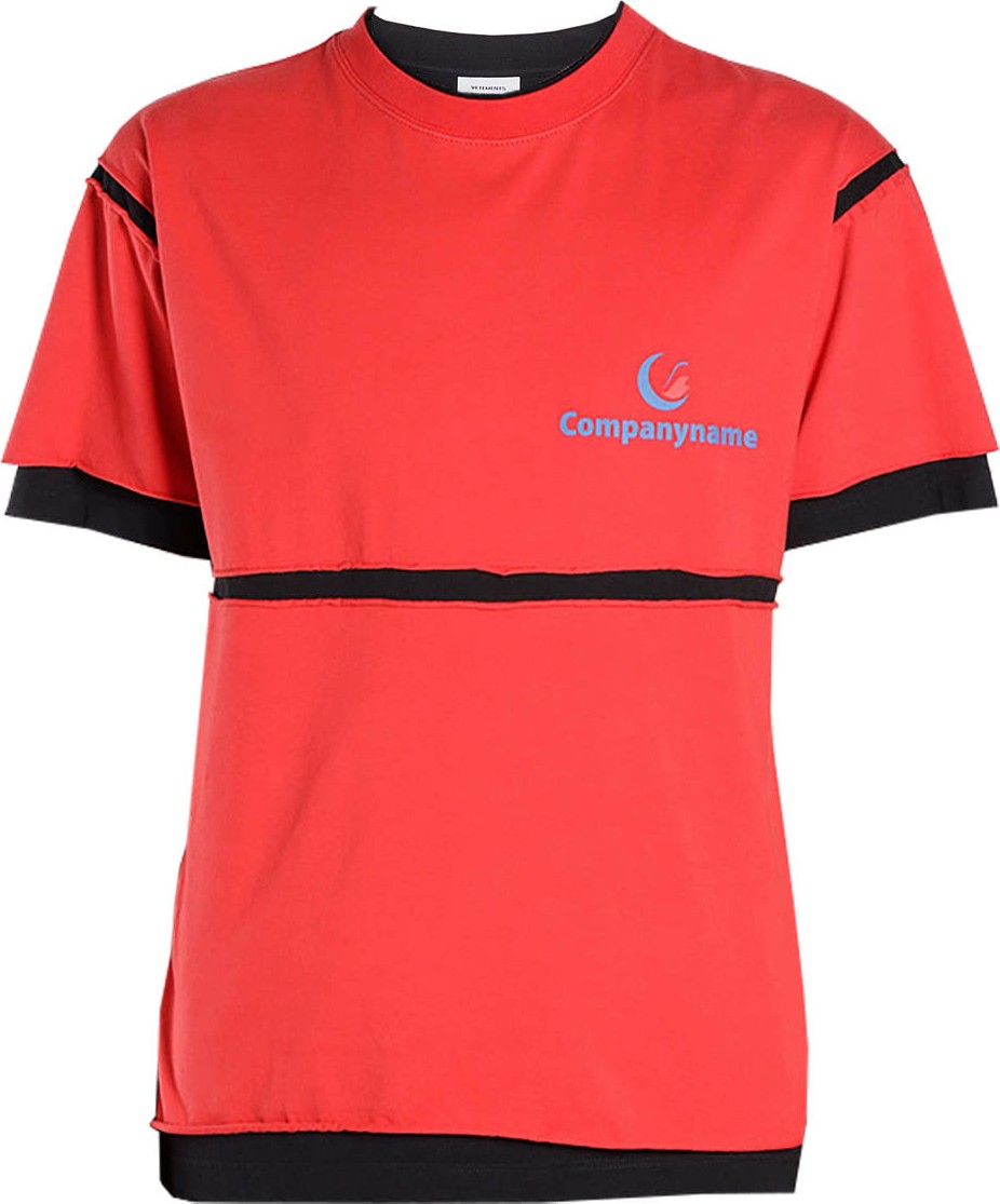 Vetements Patched printed t-shirt