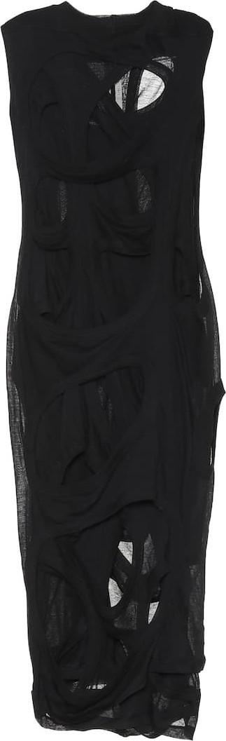 Rick Owens Mega Membranes cotton jersey dress