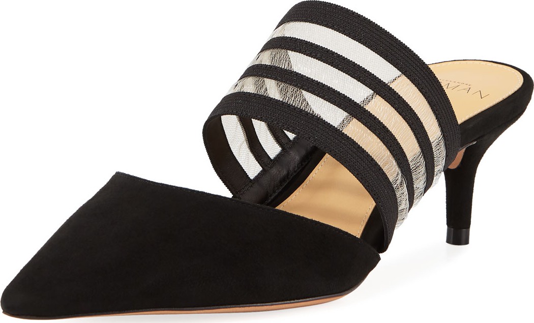 Alexandre Birman Wavee Pointed Slide Pumps