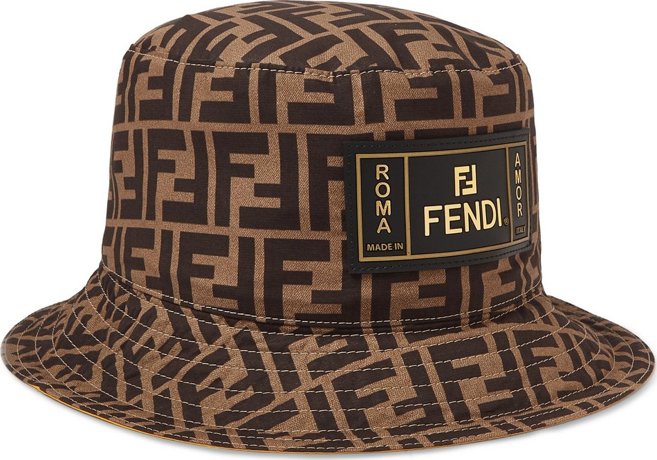 Fendi Reversible Logo-Print Cotton Bucket Hat