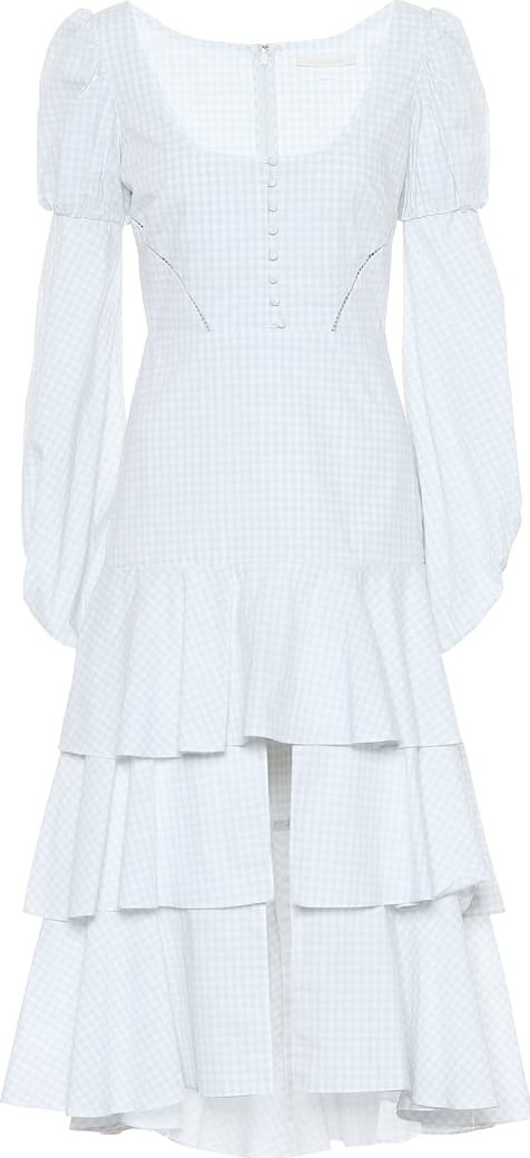 Jonathan Simkhai Cotton checked dress