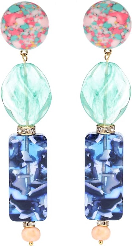 Lele Sadoughi Stacked Stone earrings