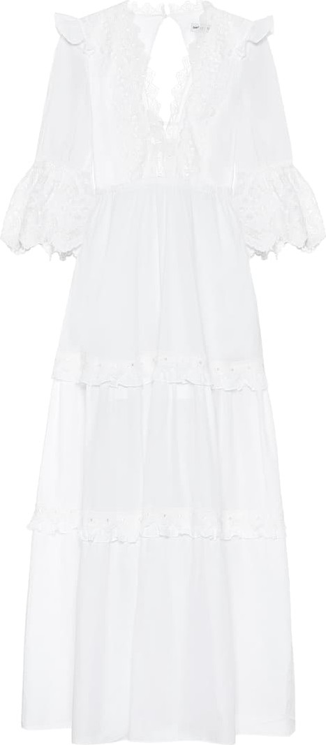 Self Portrait Cotton-voile maxi dress