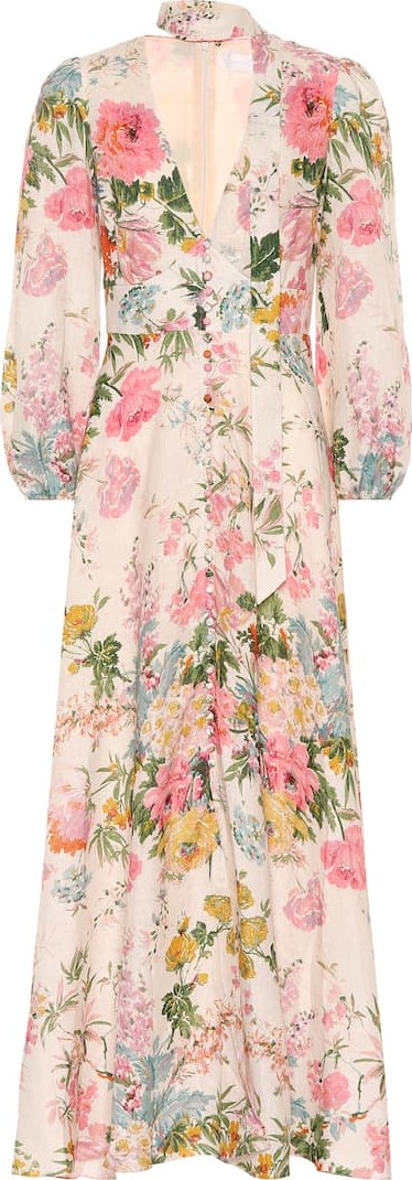 Zimmermann Heathers floral linen maxi dress