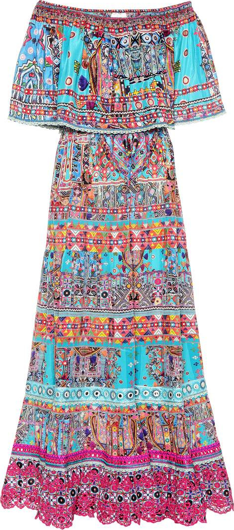 Camilla Printed silk dress