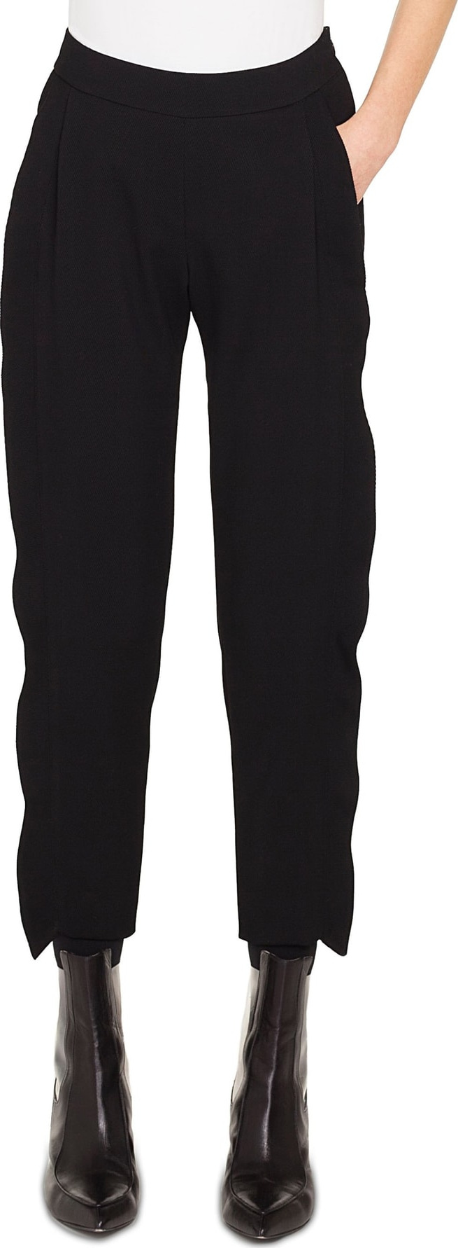 Akris Punto Ruffle Tuxedo Ankle Pants