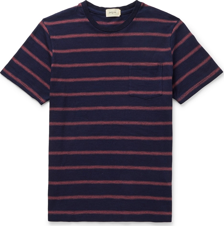 Bellerose Ano Striped Slub Cotton-Jersey T-shirt