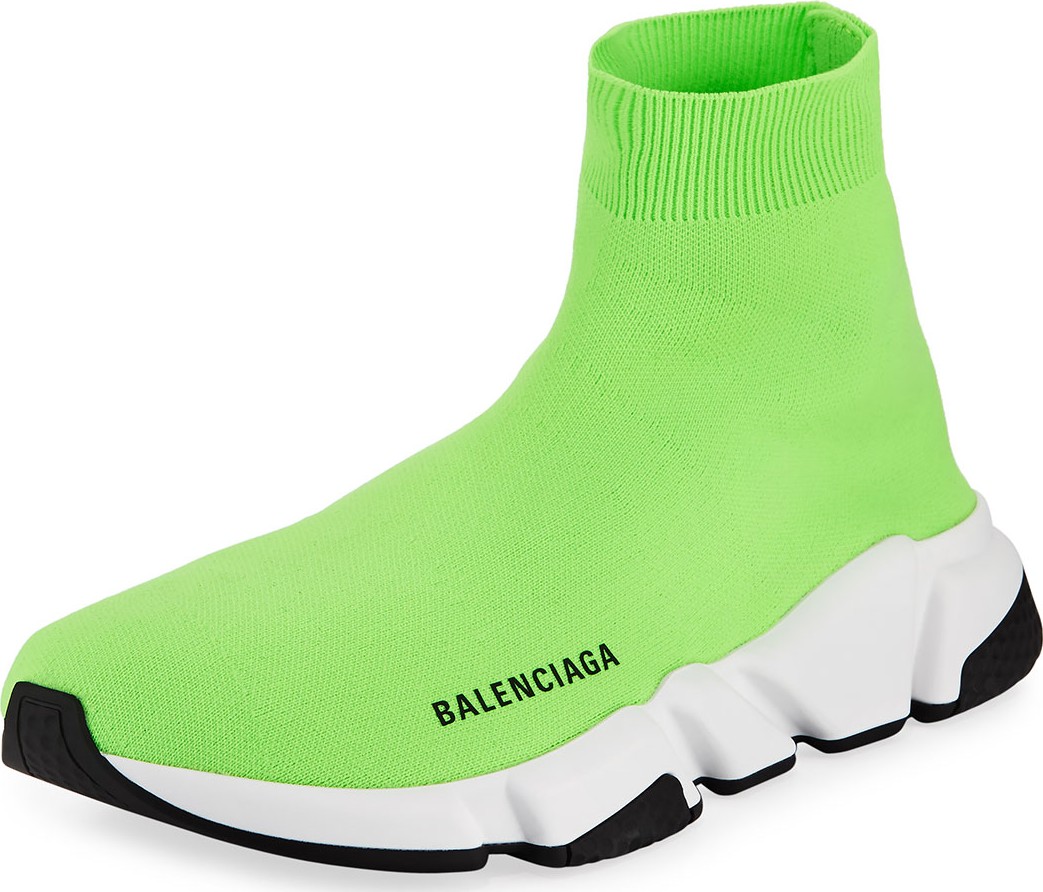 Balenciaga Men's Speed Mid-Top Trainer Sock Sneakers Balenciaga Men's Speed Mid-Top Trainer Sock Sneakers