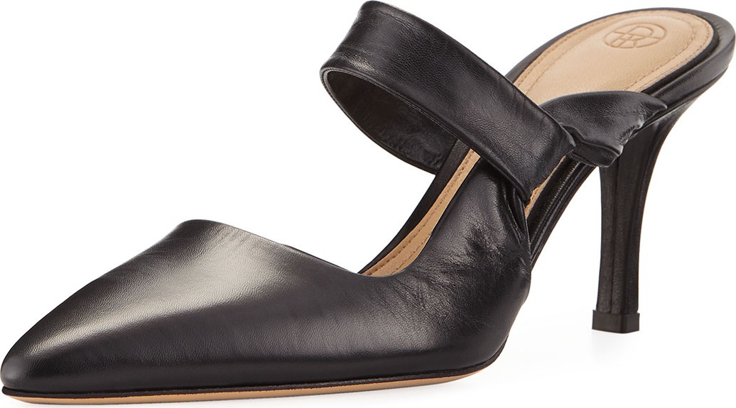 THE ROW Gala Twist Leather Mule Pumps