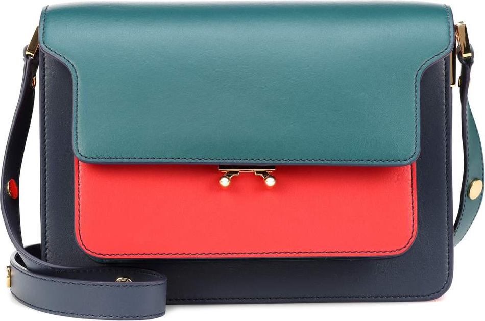 Marni Trunk leather shoulder bag