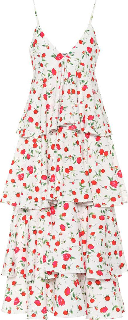 DODO BAR OR Sleeveless floral-printed dress