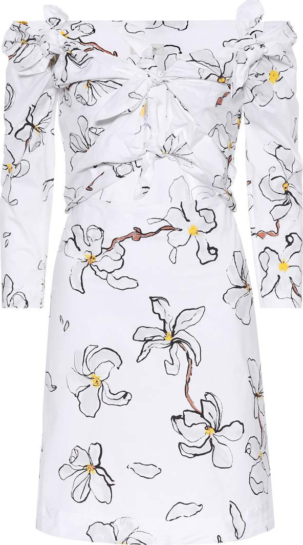 Isa Arfen Knot cotton minidress