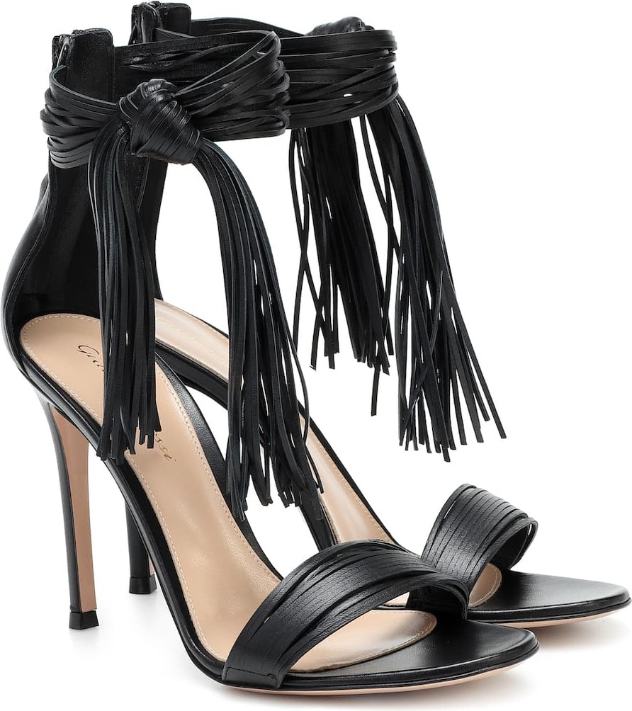 Gianvito Rossi Tasseled leather sandals