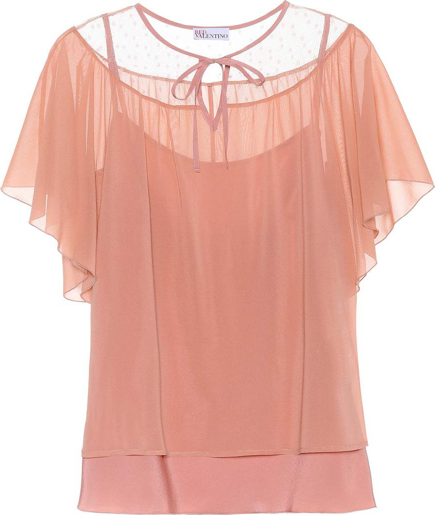 RED Valentino Stretch silk top