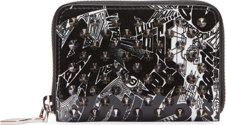 Christian Louboutin Panettone Patent Nicograf Spikes Coin Purse