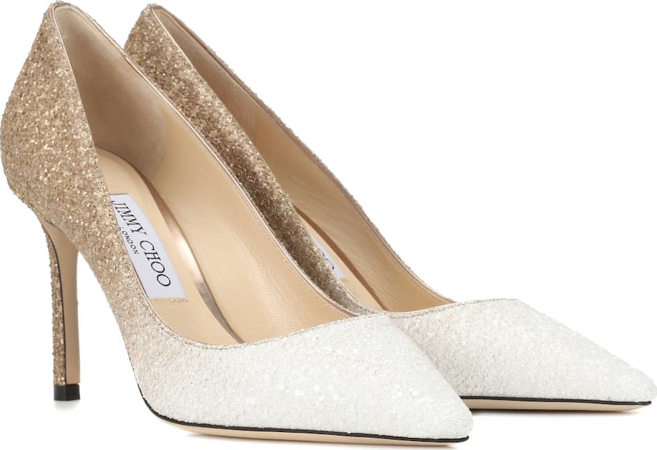 Jimmy Choo Romy 85 glitter pumps