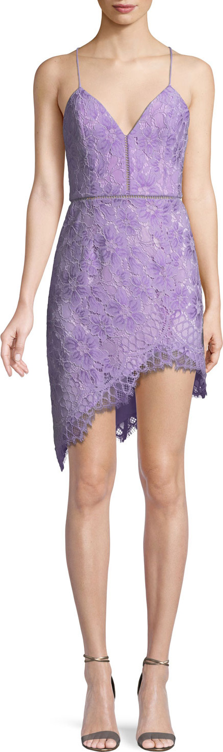 NBD Only Yours Strappy Lace Cocktail Dress