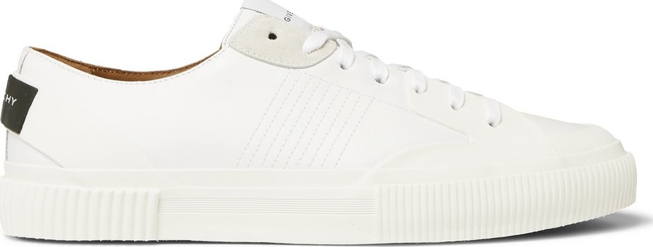 Givenchy Logo-Print Rubber and Suede-Trimmed Leather Sneakers