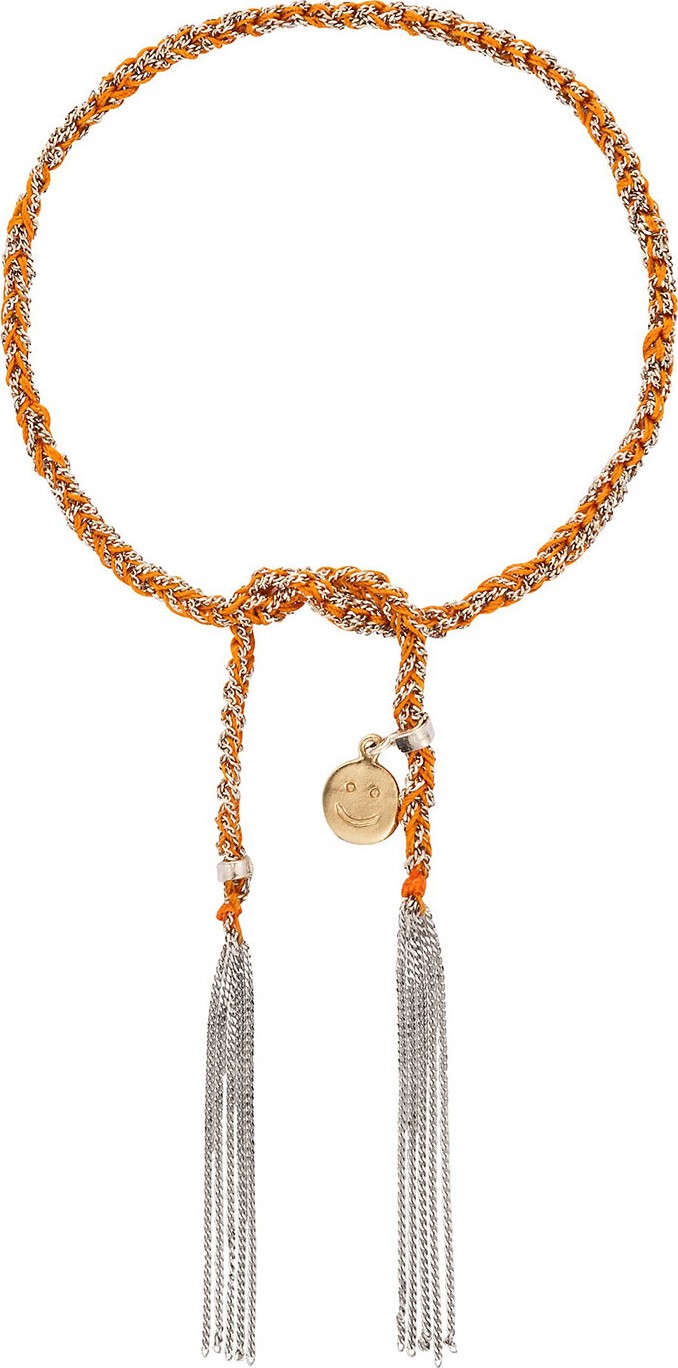 Carolina Bucci Orange Happiness 18k White  Gold Lucky Bracelet