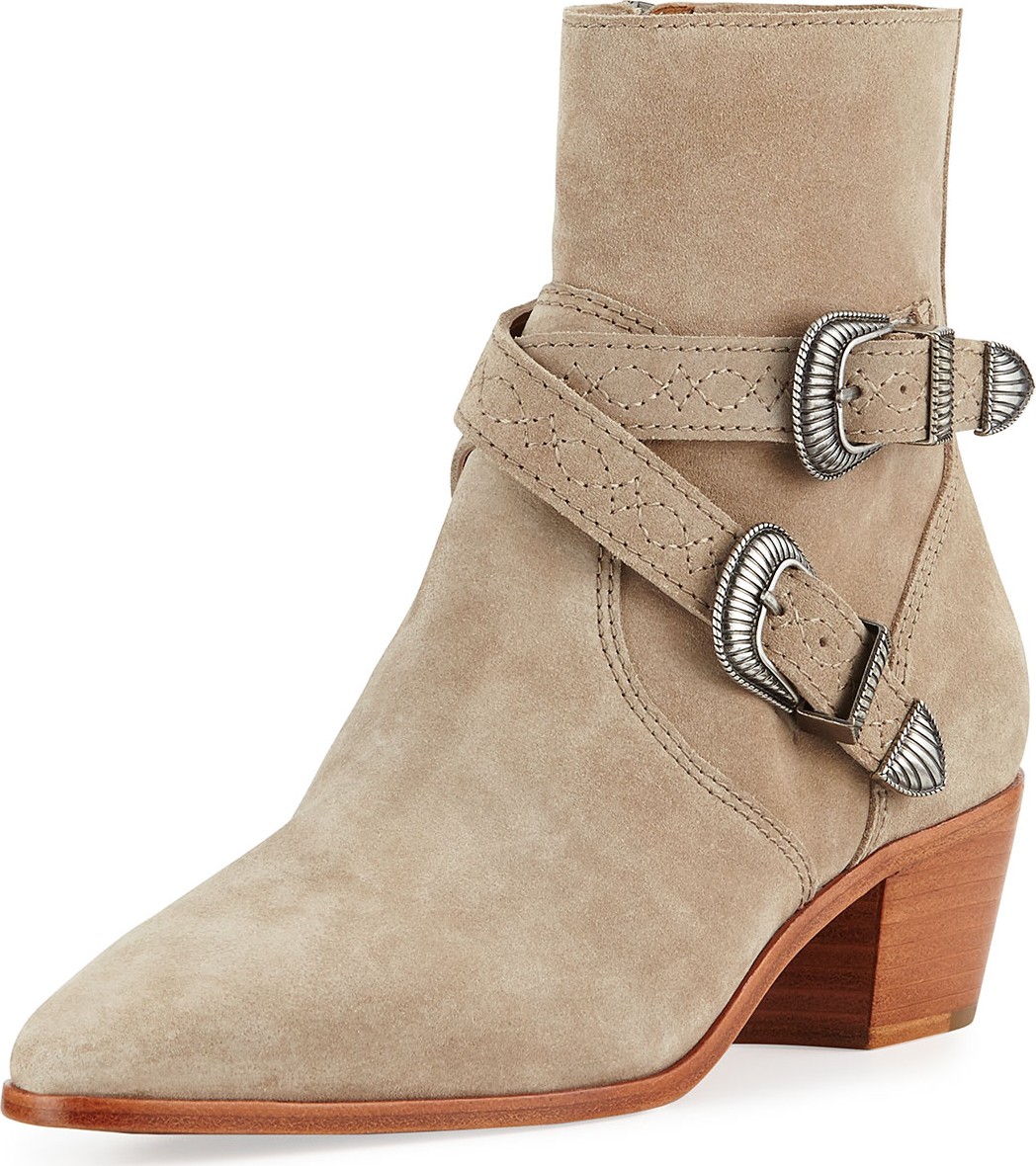 Frye Ellen Suede Strap Bootie