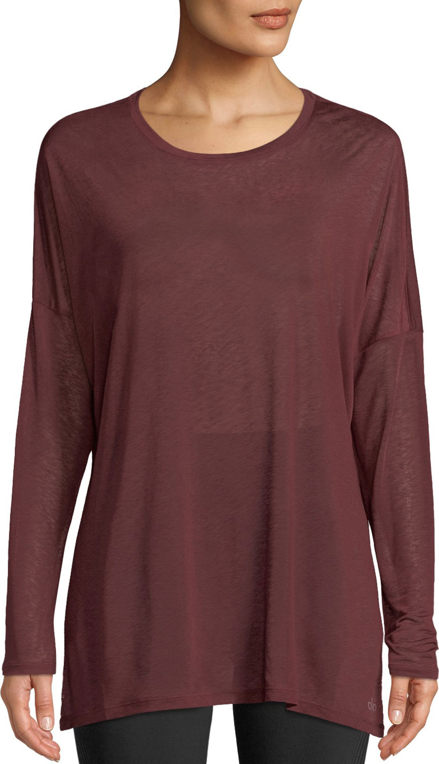 Alo Yoga Arrow Crewneck Long-Sleeve Tee