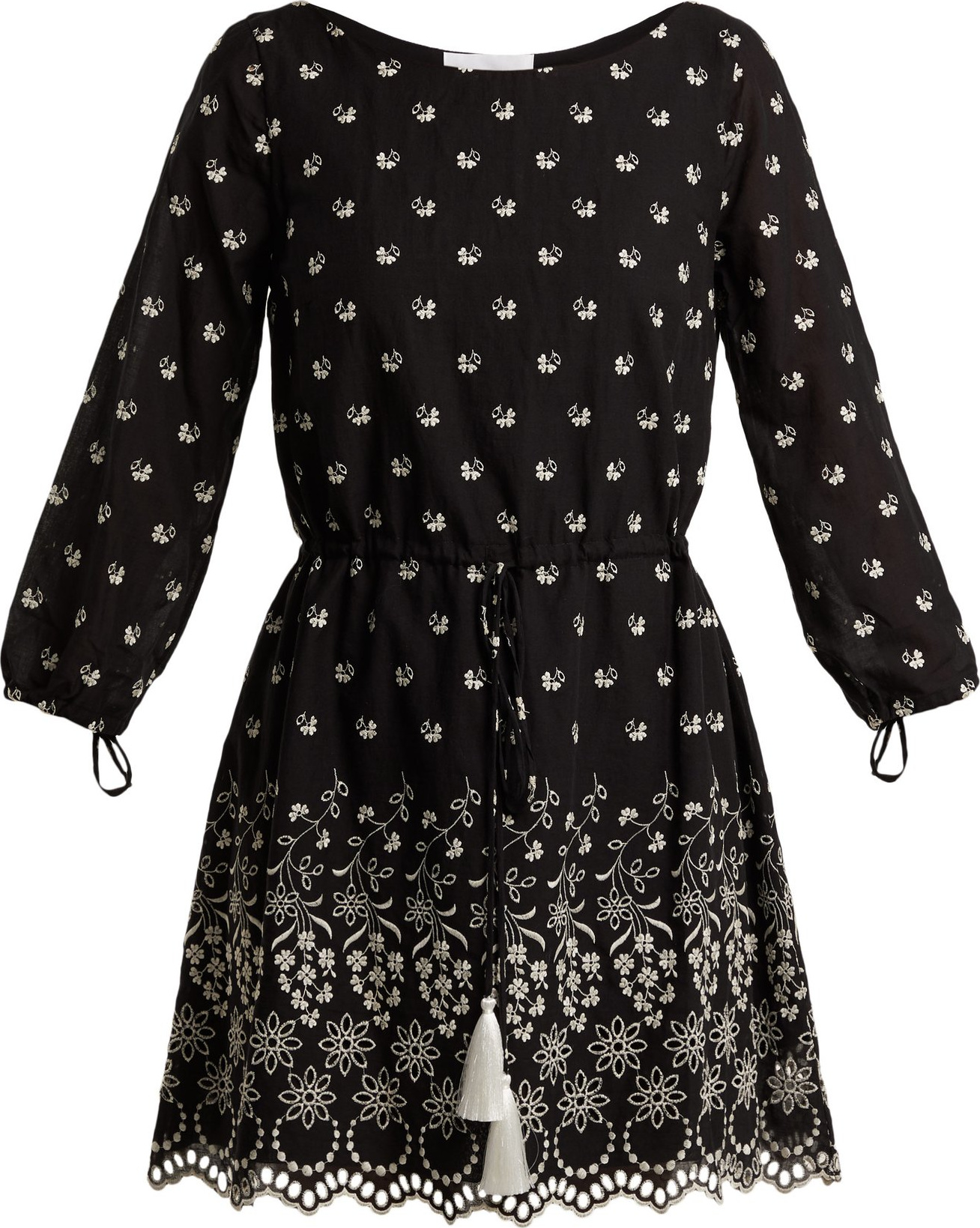 Athena Procopiou Moonbeams floral-embroidered dress