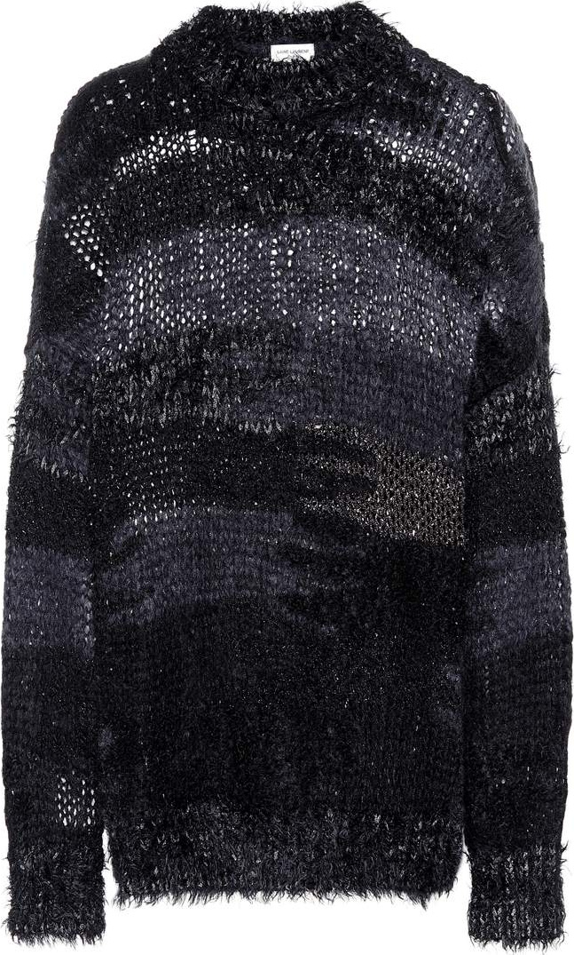 Saint Laurent Camouflage wool-blend sweater