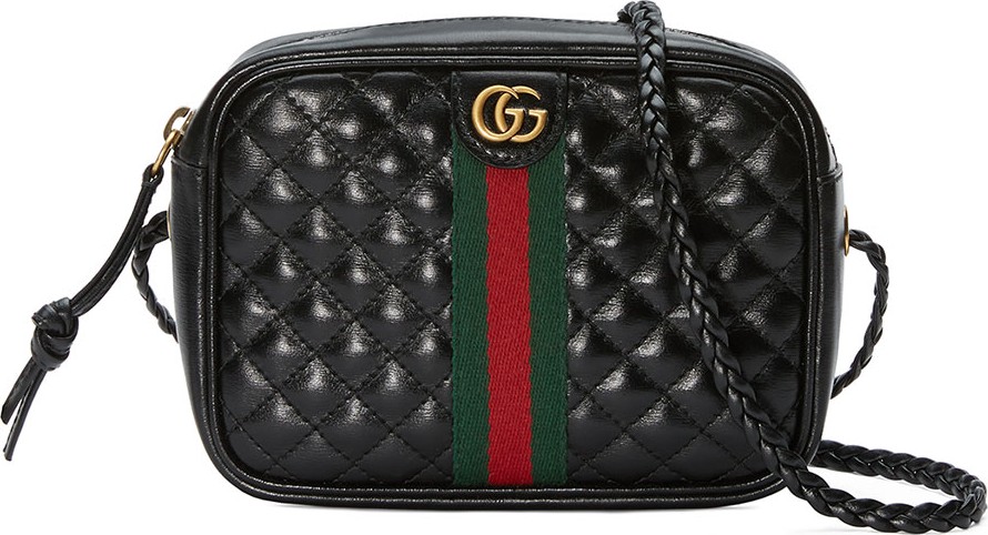 Gucci Quilted Zip Camera Crossbody Bag