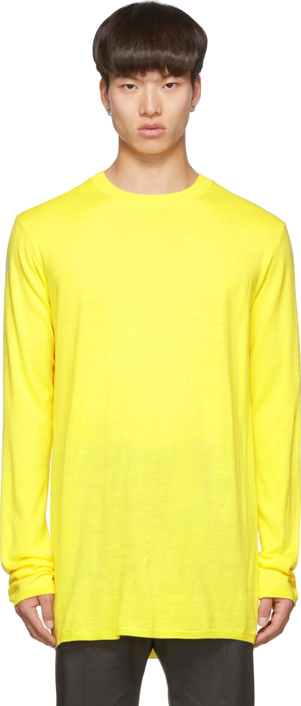 Comme Des Garcons Yellow Wool Gauge 14 Sweater