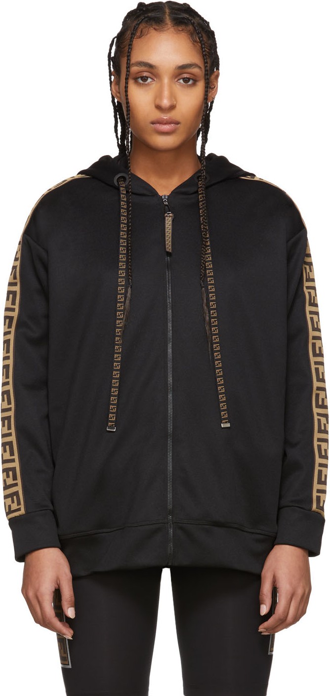 Fendi Black 'Forever Fendi' Hoodie