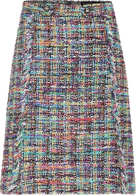 Etro Wool-blend tweed pencil skirt