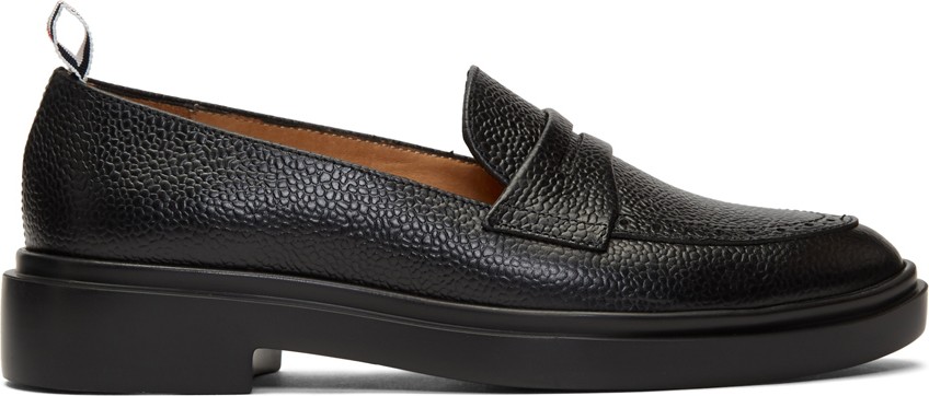 Thom Browne Black Lightweight Sole Penny Loafers