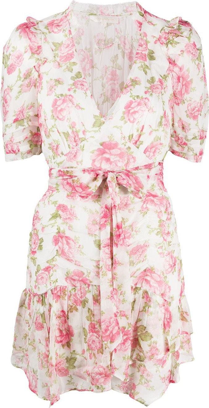 LOVESHACKFANCY - Arlo tie-waist mini dress