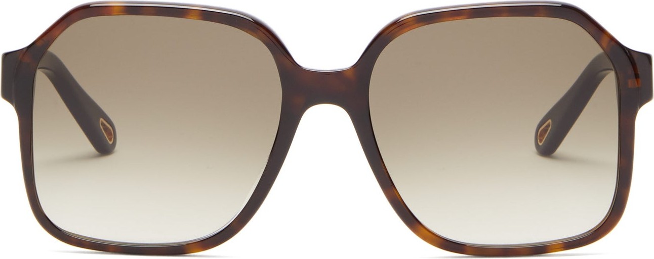 Chloe Willow oversized acetate sunglasses