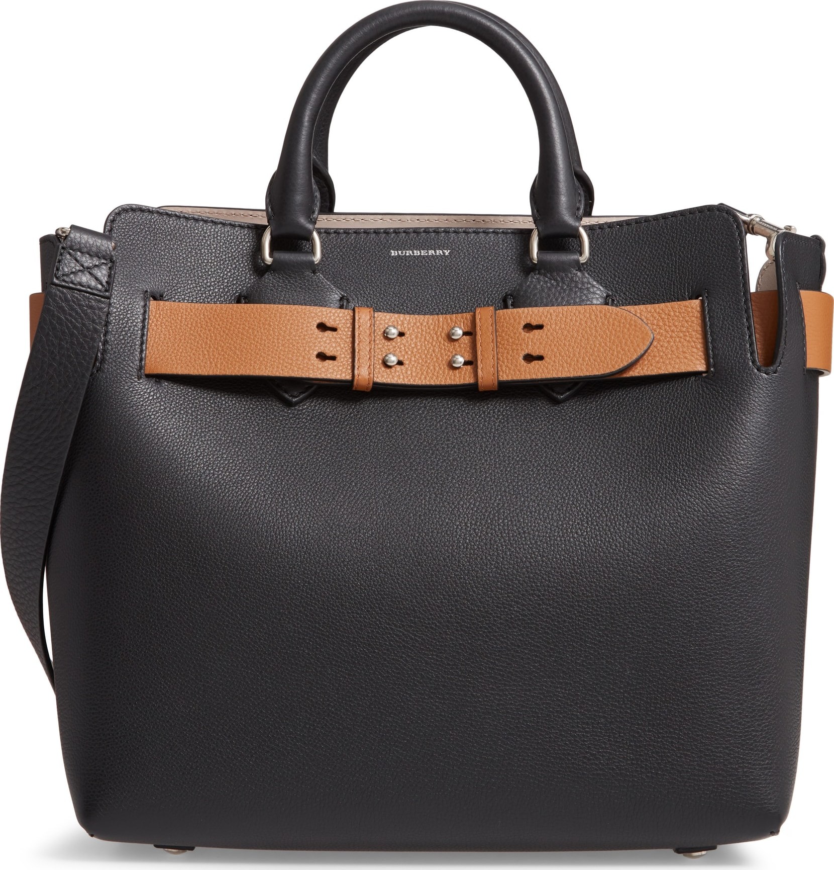 Burberry London England Medium Belt Bag Leather Tote