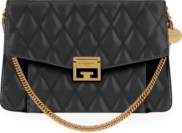 Givenchy GV3 Medium Losange Quilted Leather Shoulder Bag