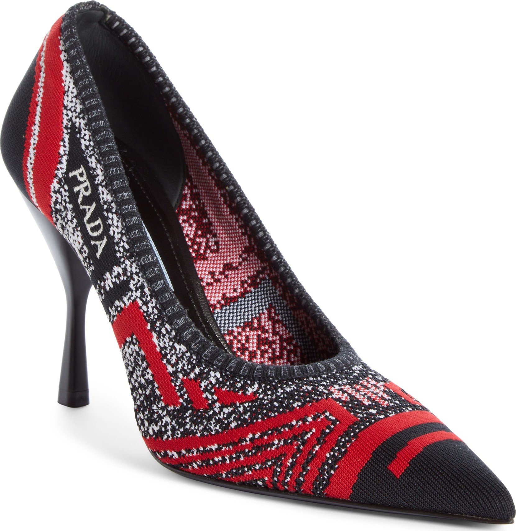 Prada Knit Logo Pump