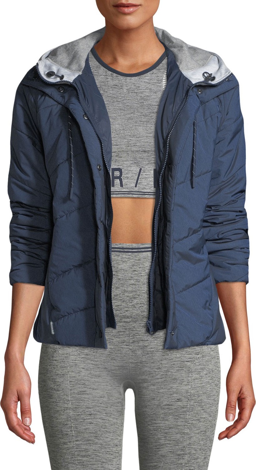 LNDR Toast Quilted Zip-Front Hooded Jacket