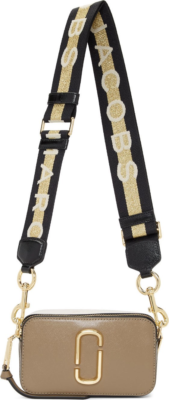 MARC JACOBS Taupe Small Snapshot Camera Bag