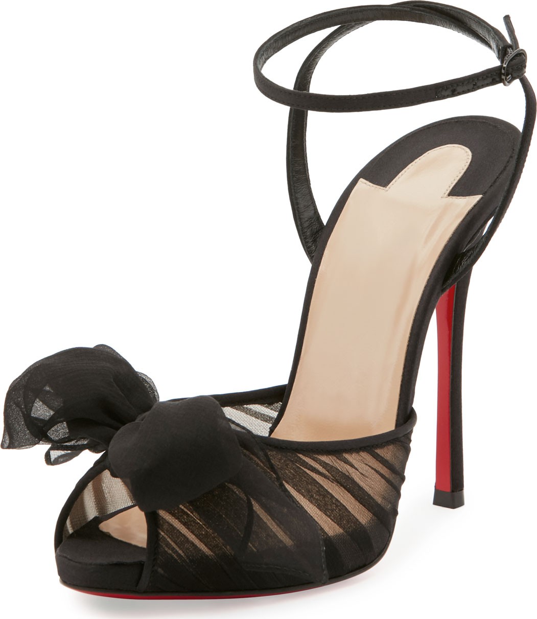 Christian Louboutin Artydiva Ruched Red Sole Sandals